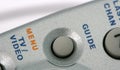 Remote Control Menu button, details Royalty Free Stock Photo
