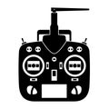 Remote control rc transmitter black icon