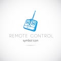 Remote Control Silhouette Vector Symbol Icon or Royalty Free Stock Photo