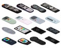 Remote control tv vector remoted controller television channel technology media entertainment equipment digital device