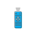 Remote control vector icon, isolated on white background Royalty Free Stock Photo