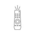 Remote control vector icon, isolated on white background Royalty Free Stock Photo