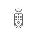 Remote control vector icon, isolated on white background Royalty Free Stock Photo