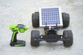 Remote control vehicles, prototypes of solar energy Royalty Free Stock Photo