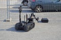 A Remote Controlled Bomb Disposal Robot Royalty Free Stock Photo