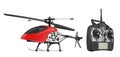 Remote controlled helicopter with controlling handset Royalty Free Stock Photo