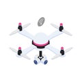 Isometric Quadrocopter Illustration