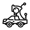 remote controlled toy child line icon vector illustration