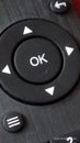 Remote controller button ok enter the correct music videos success okay Royalty Free Stock Photo