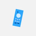 remote controller flat style icon for wireless smart tv device vector illustration Royalty Free Stock Photo