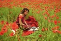 Remote copywriting. Opium poppy, agile business, ecology. Royalty Free Stock Photo