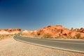 Remote desert highway Royalty Free Stock Photo