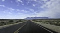 Remote Road Vanishing into Distance