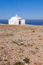 The remote Ermida da Memoria (Memory Hermitage) of the Nossa Senhora do Cabo Sanctuary Royalty Free Stock Photo