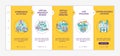 Remote events success onboarding vector template