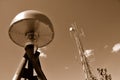 Remote GPS Antenna and Tower Royalty Free Stock Photo