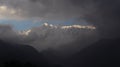 Remote Himalayan snow peaks India