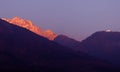 Remote Himalayan snow peaks India