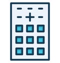 Remote Isolated Vector Icon which can easily modify or edit Royalty Free Stock Photo