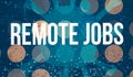 Remote Jobs theme with abstract dots background