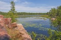 Remote Lake in the North Woods Royalty Free Stock Photo