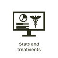 Remote Medical Record Access - EMR, PHR, EHR - stats, & treatments, etc Royalty Free Stock Photo