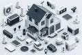 Remote network control in video cameras secures elderly monitoring systems, integrating security cameras with widespread wireless