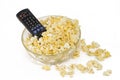 Remote in popcorn Royalty Free Stock Photo
