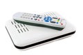 Remote and Receiver for Internet TV on white side view