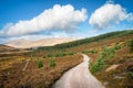 Remote road in the Cairngorms mountains