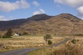 Remote road and farmhouse Royalty Free Stock Photo