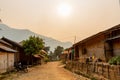 Remote rural village northern Laos