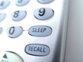 Remote with sleep button Royalty Free Stock Photo