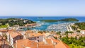 Vrsar - A view on the port from above Royalty Free Stock Photo