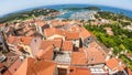 Vrsar - A view on the port from above Royalty Free Stock Photo