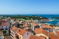 Vrsar - A view on the port from above Royalty Free Stock Photo
