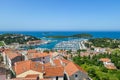 Vrsar - A view on the port from above Royalty Free Stock Photo