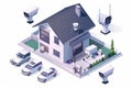 Remote view and powerful Wi-Fi facilitate efficient security management oversee alarms and camera coverage.