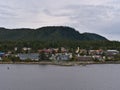 Remote village Bella Bella, part of Indian Reservation of Heiltsuk First Nation, on Campbell Island on the Lama Passage, Canada.