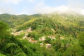 Remote village of Eglouvi in the mountains of a Greek island