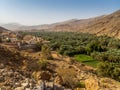 A remote village with its oasis and palm dates plantation in Oman - 1 Royalty Free Stock Photo