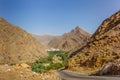 A remote village with its oasis and palm dates plantation in Oman - 3 Royalty Free Stock Photo