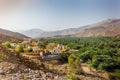 A remote village with its oasis and palm dates plantation in Oman - 2 Royalty Free Stock Photo