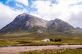 Remote white cabin in the highlands Royalty Free Stock Photo