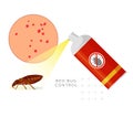 Remove Bed Bugs - Genus Cimex - Stock Illustration