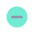 Remove button flat color ui icon Royalty Free Stock Photo
