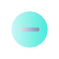 Remove button flat gradient color ui icon Royalty Free Stock Photo