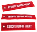 Remove before flight Royalty Free Stock Photo