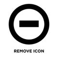 Remove icon vector isolated on white background, logo concept of