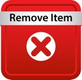 Remove item icon web button